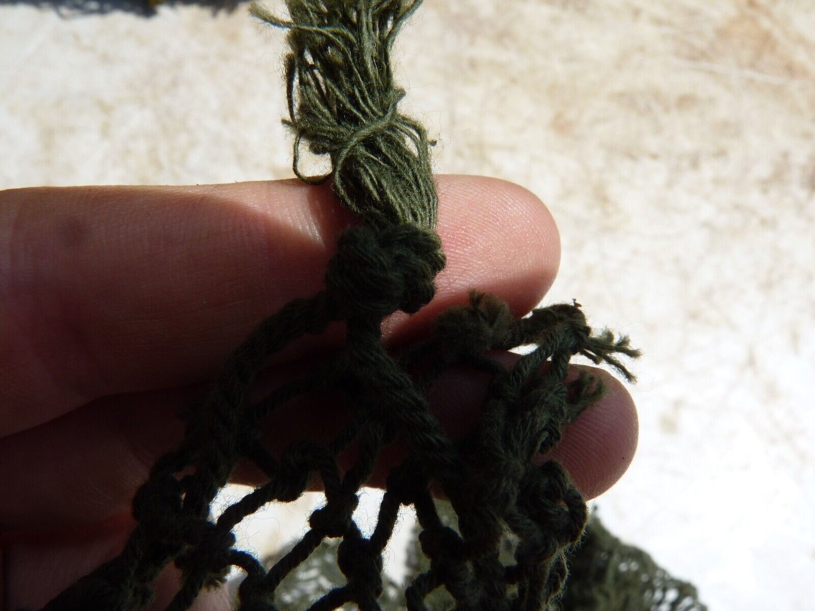 Original WW2 British Army Combat Helmet Net - Fits Mk2, Mk3 or US M1 Helmet - The Militaria Shop