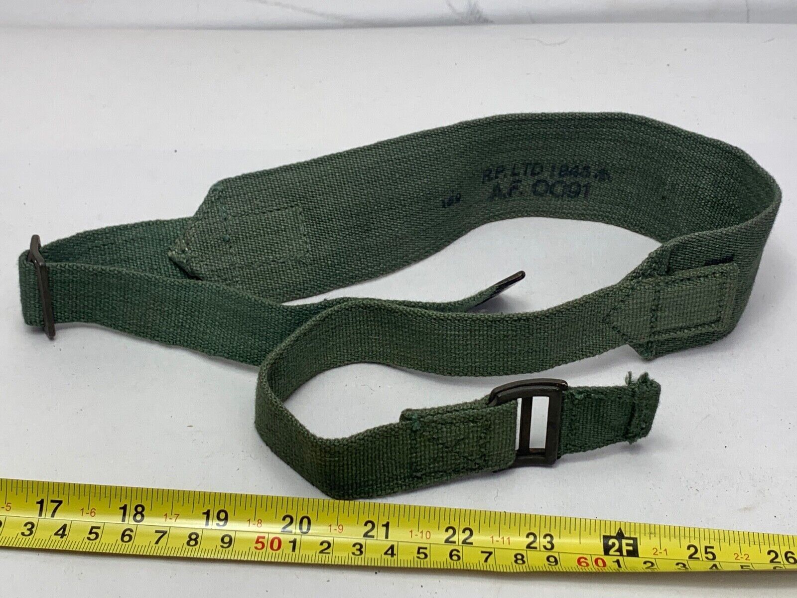 Original WW2 British Army 44 Pattern Shoulder Strap - 1945 Dated - The Militaria Shop