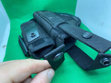 Charger l'image dans la galerie, Black Fabric Tactical Belt Mounted Pistol Holster - Cordura - Ideal for Airsoft - The Militaria Shop