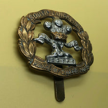 Load image into Gallery viewer, Original WW2 British Army Cap Badge - South Lancashire Regiment - The Militaria Shop