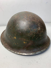 Load image into Gallery viewer, Mk3 Canadian / British Army Original WW2 Turtle Helmet High Rivet - The Militaria Shop