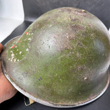 Load image into Gallery viewer, Original WW2 British / Canadian Army Medic Mk3 Combat Helmet & Liner - The Militaria Shop