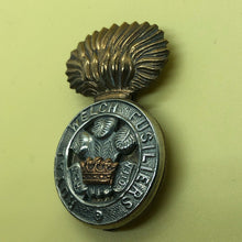 Load image into Gallery viewer, Original WW2 British Army Cap Badge - Royal Welch Fusiliers Regiment RWF - The Militaria Shop