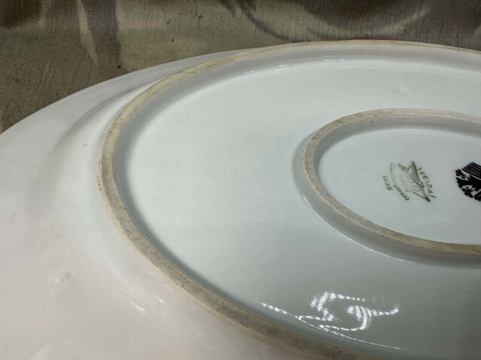 Original Pre/Early WW2 German Army Officers Mess Serving Platter - Felda Rhon - The Militaria Shop