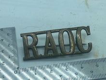 Load image into Gallery viewer, Original British Army Royal Army Ordnance Corps Brass Brooch - RAOC - The Militaria Shop