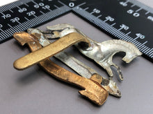 Load image into Gallery viewer, Original British Army WW2 3rd King's Own Hussars Cap Badge - The Militaria Shop