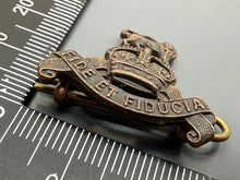 Load image into Gallery viewer, Original WW2 British Army RAPC Royal Army Pay Corps Officers Bronze Collar Badge - The Militaria Shop