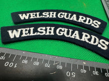Load image into Gallery viewer, Welsh Guards British Army Shoulder Titles Pair - WW2 Onwards Pattern - The Militaria Shop