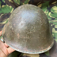 Load image into Gallery viewer, Original WW2 British / Canadian Army Mk3 Turtle Helmet & Liner - The Militaria Shop