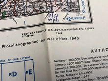 Load image into Gallery viewer, Original WW2 British Army / RAF Maps of Germany - Halle - The Militaria Shop