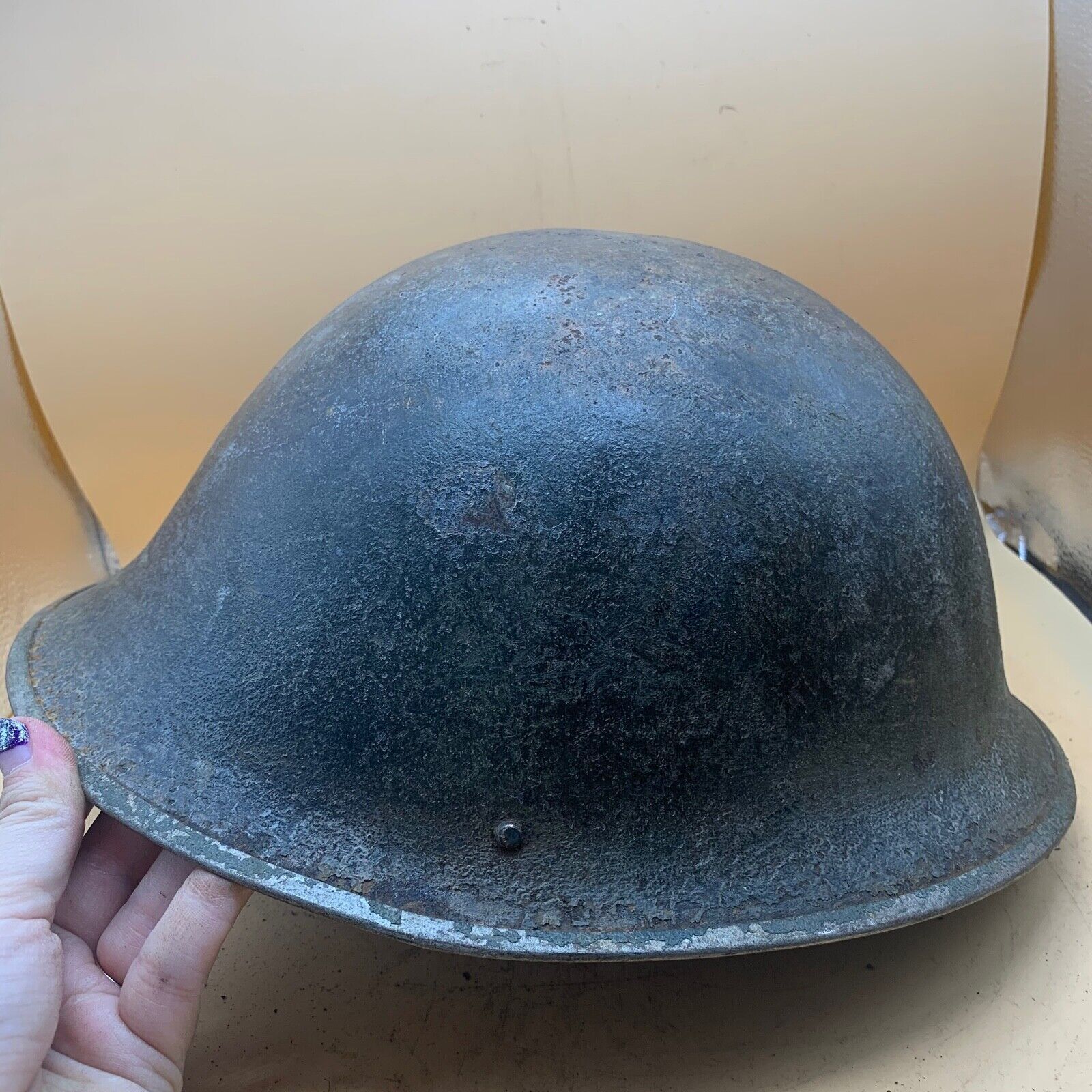 Original WW2 Onwards (1945-1952) British Army Mk4 Turtle Helmet - The Militaria Shop