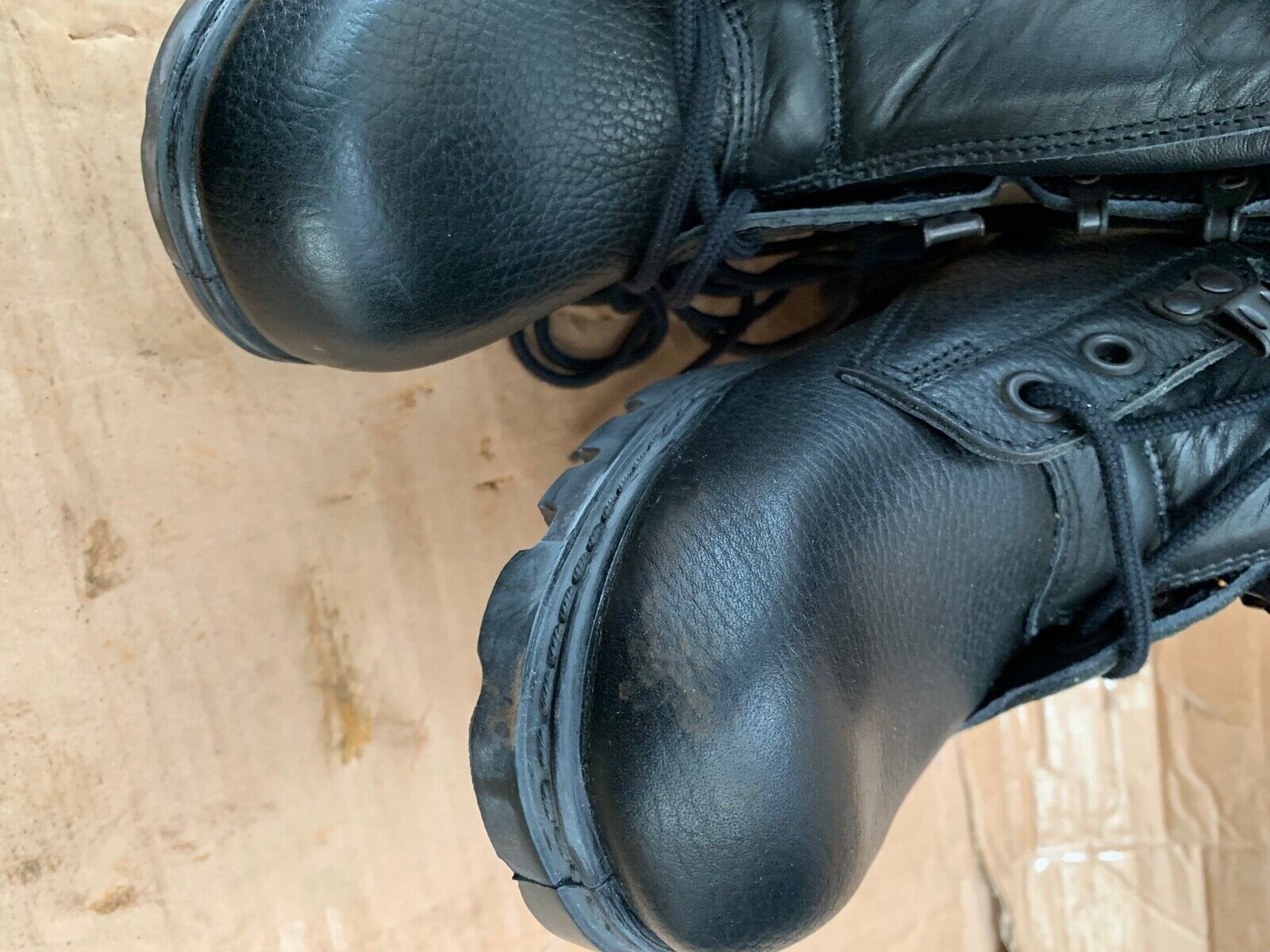 Army Boots Genuine Dutch Military Combat Leather High Leg Tactical Hiking Boots - The Militaria Shop