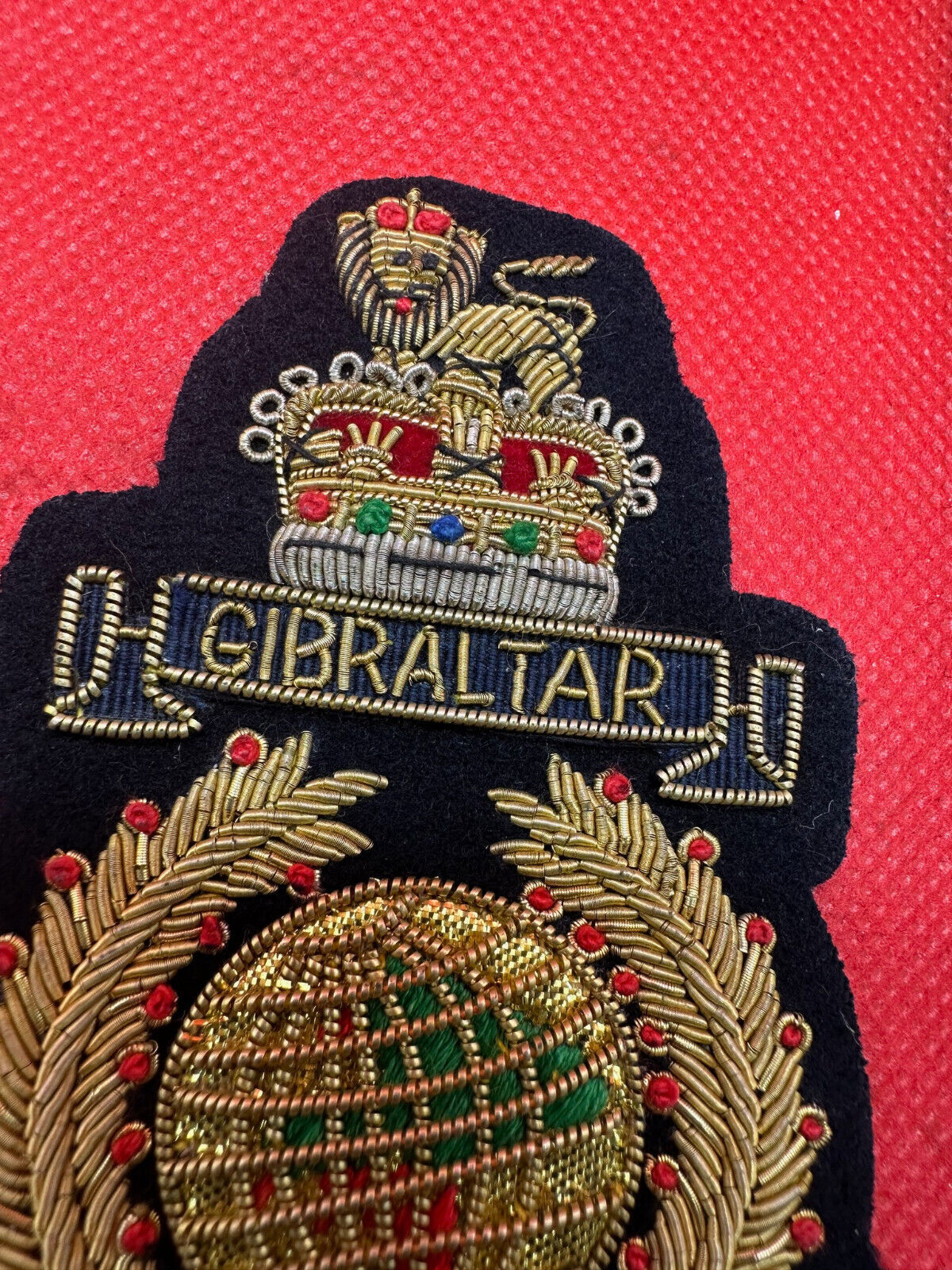 British Army Bullion Embroidered Blazer Badge - Royal Marines - Queen's Cro - The Militaria Shop