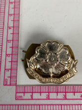 Load image into Gallery viewer, Modern Staybrite British Army Queen's Lancashire Collar Badge - The Militaria Shop