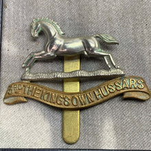 Load image into Gallery viewer, Original WW2 British Army Cap Badge - 3rd The King's Own Hussars - The Militaria Shop