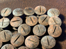 Load image into Gallery viewer, WW2 British Army Brodie / Turtle Mk1/2/3/4 Helmet Brass Dome Screw & Nut Set - The Militaria Shop