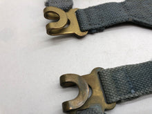 Load image into Gallery viewer, Original WW2 British Royal Air Force Blue 37 Pattern L Strap Set - The Militaria Shop