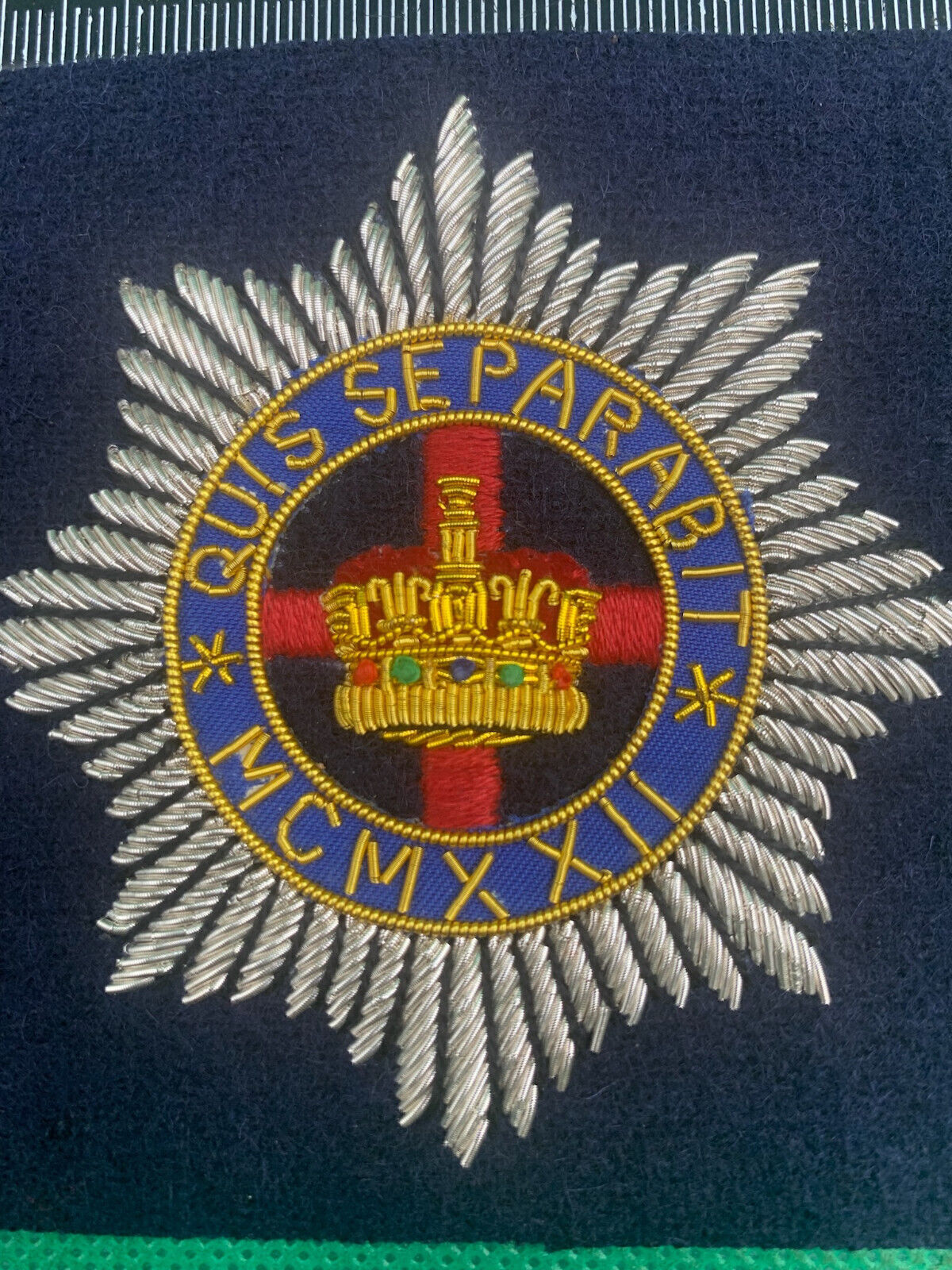 British Army Bullion Embroidered Blazer Badge - 4th 7th Royal Dragoon Guards - The Militaria Shop