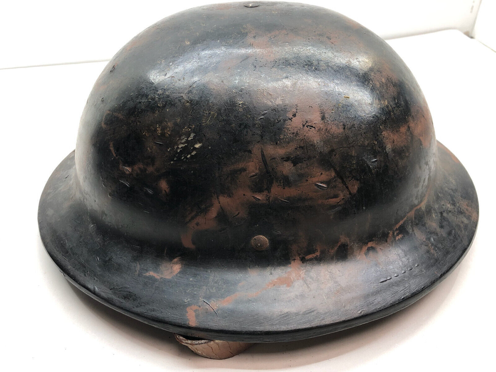 Original WW2 British Home Front Civillian / Private Purchase Helmet - Complete! - The Militaria Shop