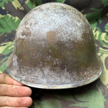 Load image into Gallery viewer, Original WW2 British / Canadian Army Mk3 Turtle Helmet - The Militaria Shop