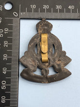 Load image into Gallery viewer, Original WW2 British Army Bakelite Economy Royal Army Ordnance Corps Cap Badge - The Militaria Shop