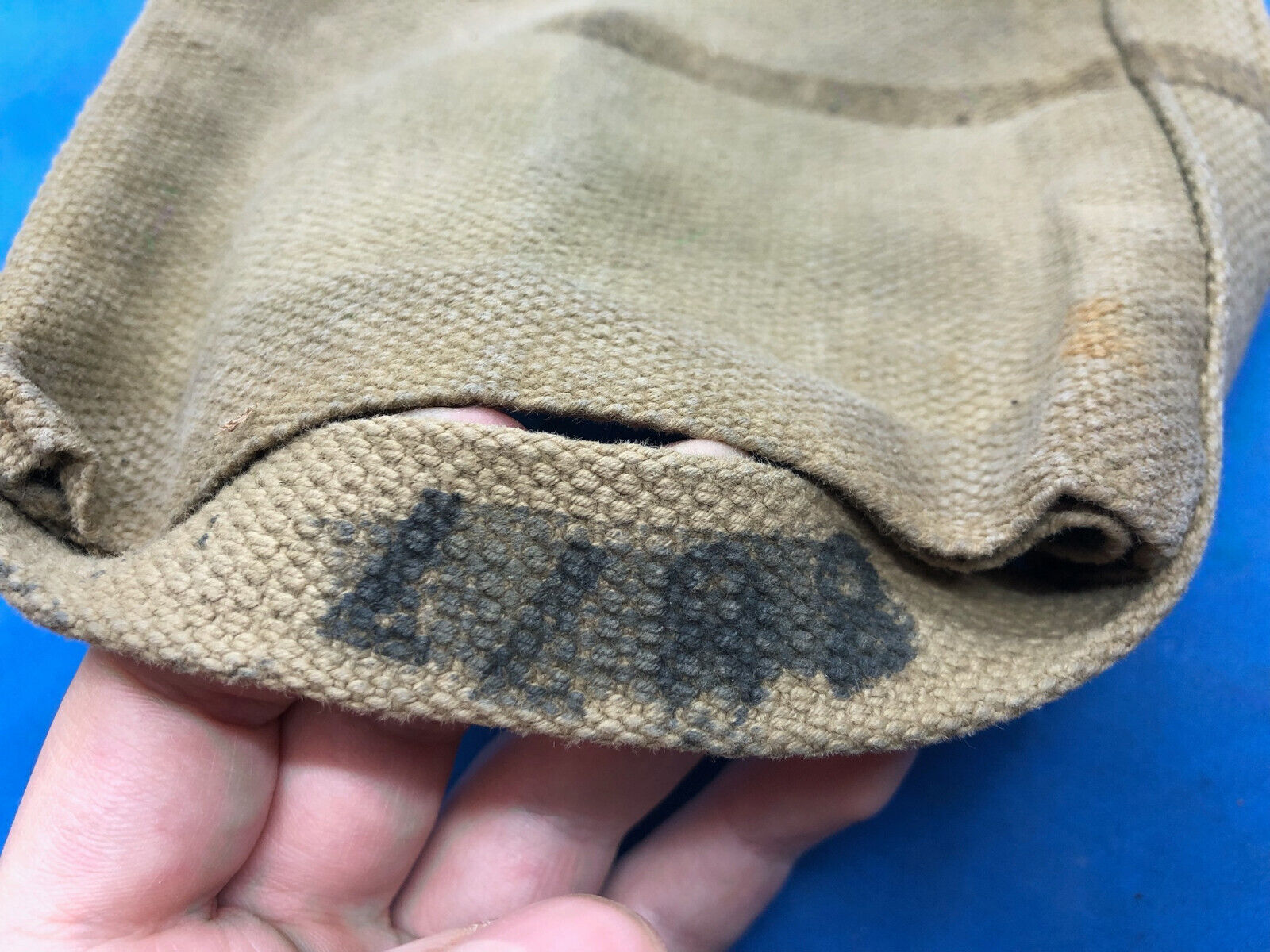 WW2 British Army 37 Pattern Webbing Water Bottle Carrier Harness - 1944 Dated - The Militaria Shop