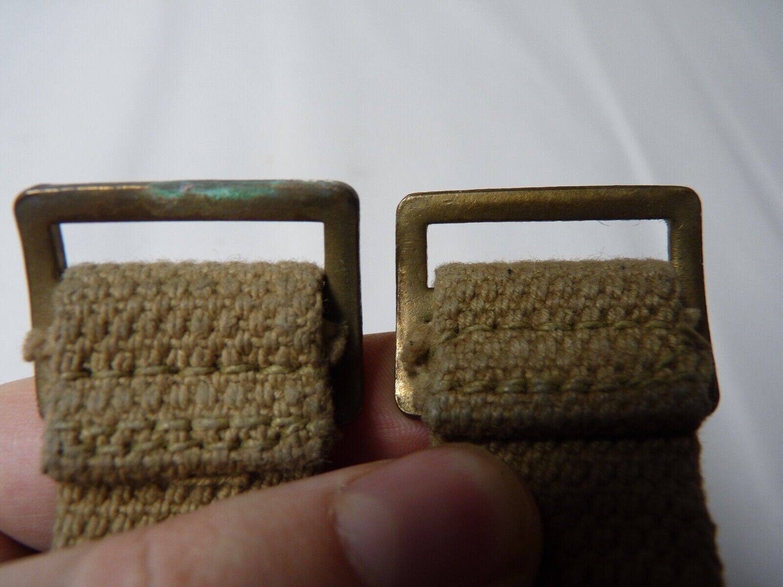 Original WW2 British Army Soldiers Water Bottle Carrier Harness - Dated 1943 - The Militaria Shop