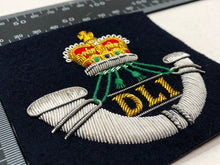 Lade das Bild in den Galerie-Viewer, British Army Bullion Embroidered Blazer Badge - Durham Light Infantry - The Militaria Shop