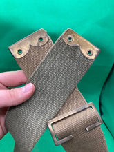 Load image into Gallery viewer, Original WW2 Pattern British Army L Straps Pair - 37 Pattern Webbing Haversack - The Militaria Shop