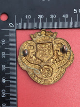 Load image into Gallery viewer, Original WW1 British Army Cap Badge - Lancashire Volunteers Wigan Corps - The Militaria Shop