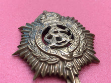 Load image into Gallery viewer, Original WW1 / WW2 British Army Kings Crown Cap Badge - RASC Army Service Corps - The Militaria Shop