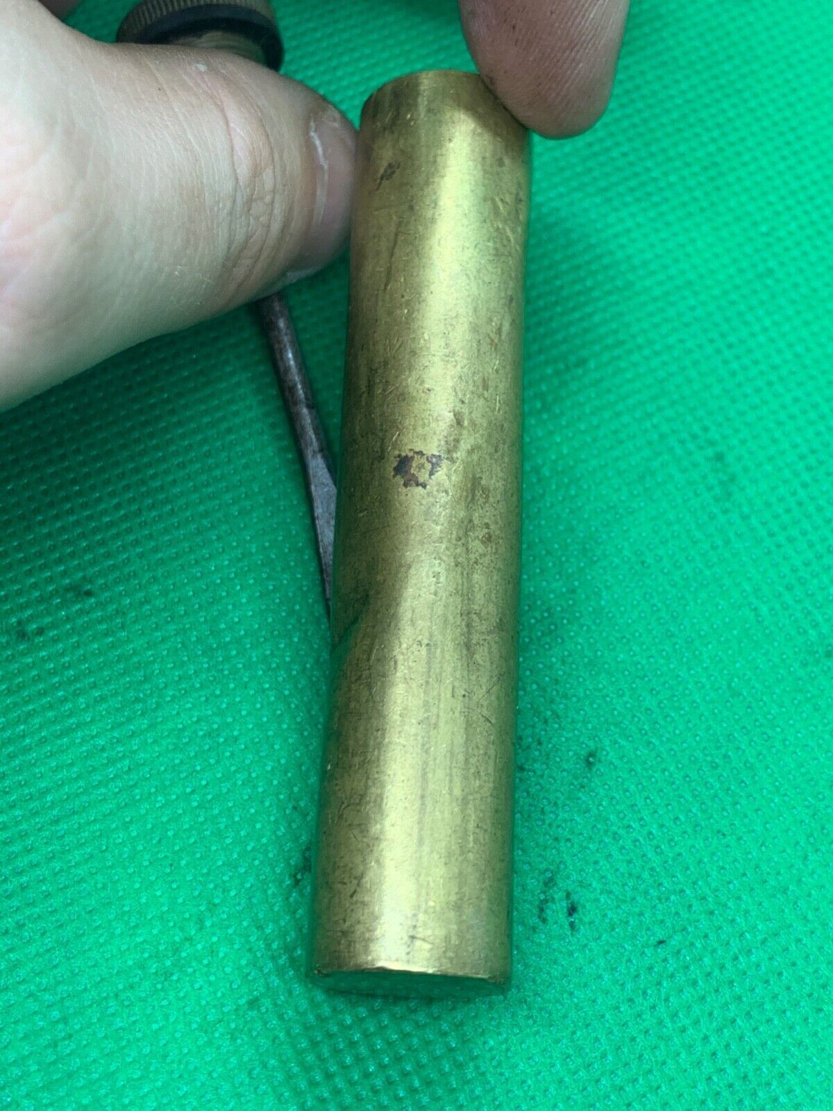 Original WW1 / WW2 British Army SMLE Lee Enfield Rifle Brass Oil Bottle - The Militaria Shop