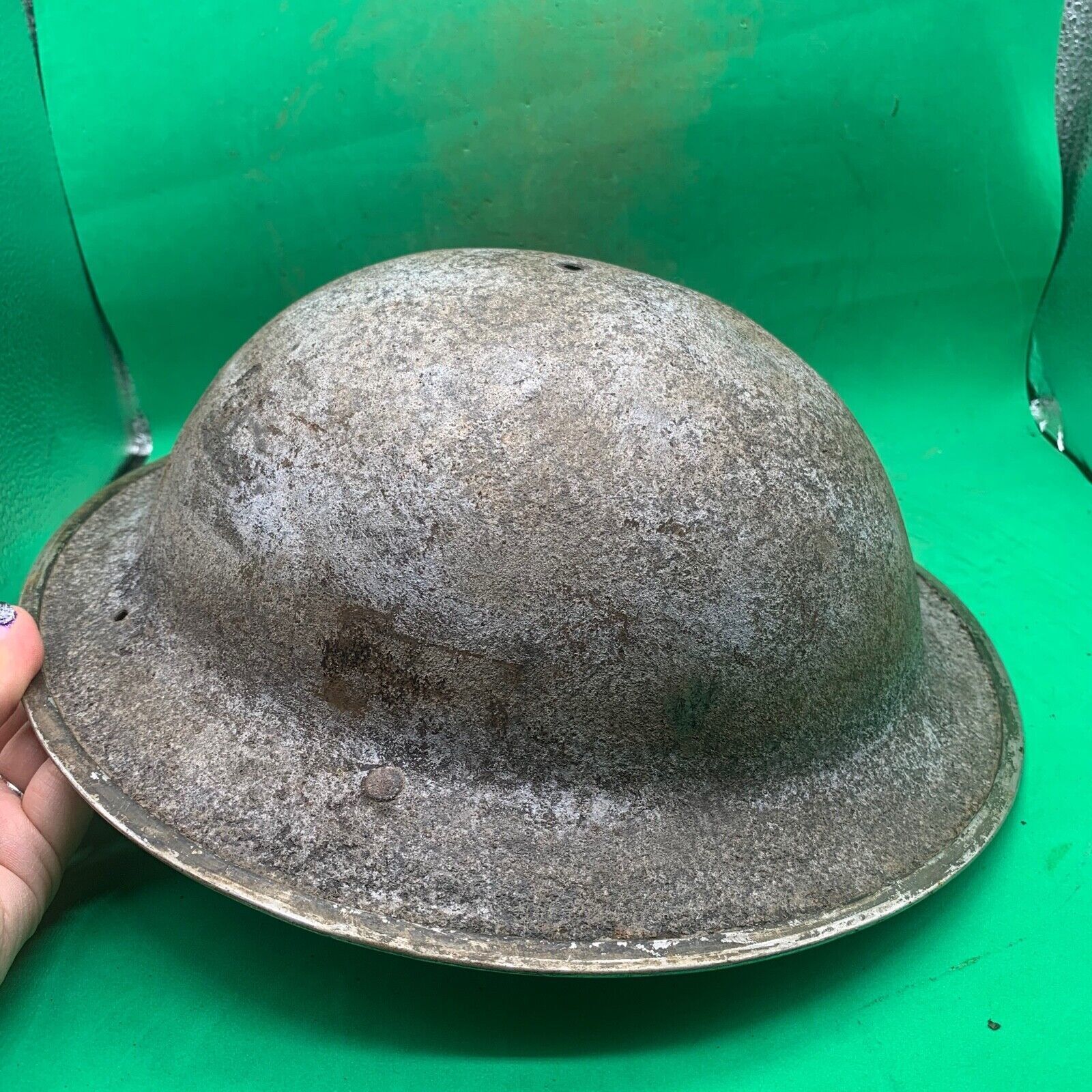 Original WW2 South African Army Mk2 Brodie Helmet - British Style Combat Helmet - The Militaria Shop