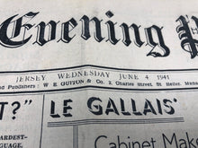 Load image into Gallery viewer, Original WW2 British Newspaper Channel Islands Occupation Jersey - June 1941 - The Militaria Shop