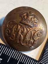 Load image into Gallery viewer, Original British Army Victorian Crown Guards Tunic Button - The Militaria Shop