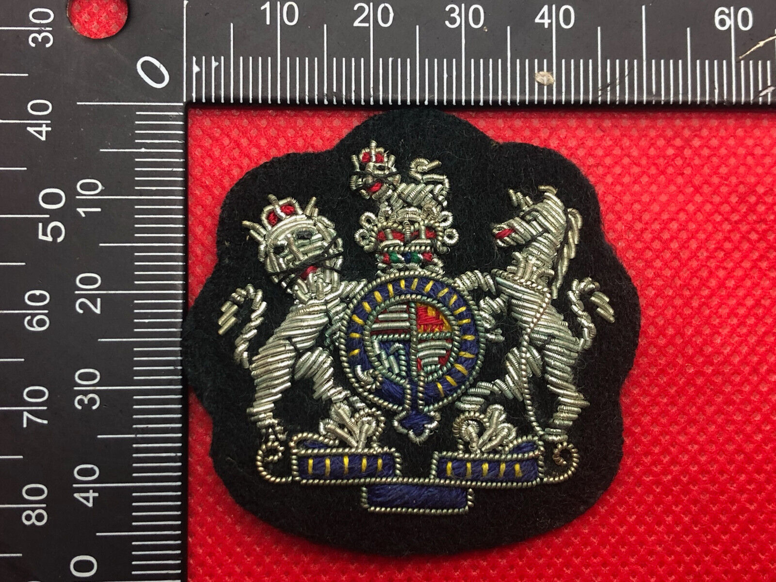 Genuine British Army Warrant Officer WO1 Rank Badge Bullion Embroidered - The Militaria Shop