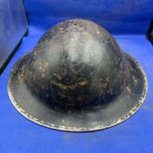 Load image into Gallery viewer, Original WW2 British Army Mk2 Brodie Combat Helmet - The Militaria Shop