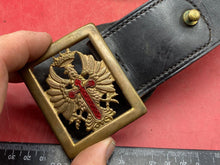 Load image into Gallery viewer, Original 1943 Regulation Pattern Guardia Civil Belt & Buckle - 36 Inch Waist - The Militaria Shop
