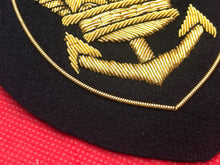 Load image into Gallery viewer, British Navy Bullion Embroidered Blazer Badge - Merchant Navy - The Militaria Shop