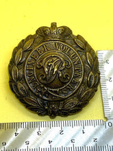 Load image into Gallery viewer, Original British Army Victorian Engineers Volunteers Cap Badge - The Militaria Shop