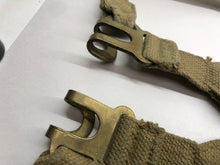 Load image into Gallery viewer, Original WW2 British Army 37 Pattern Canvass L Straps Set - The Militaria Shop