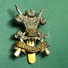 Load image into Gallery viewer, Original WW2 British Army 3rd Carabiniers Regiment Cap Badge - The Militaria Shop