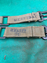 Charger l'image dans la galerie, Original WW2 British Army 37 Pattern Brace Adaptors Pair - 1941 Dated - The Militaria Shop