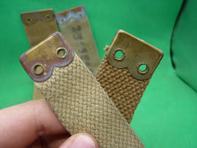 Load image into Gallery viewer, Original WW2 Pattern British Army L Straps Pair - 37 Pattern Webbing Haversack - The Militaria Shop