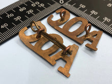 Load image into Gallery viewer, Original WW1 British Army Ordnance Corps (A.O.C.) Shoulder Titles - The Militaria Shop