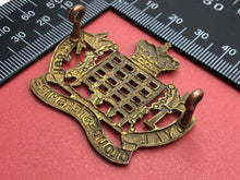 Load image into Gallery viewer, Original WW1 British Army Royal Gloucestershire Hussars Cap Badge - The Militaria Shop