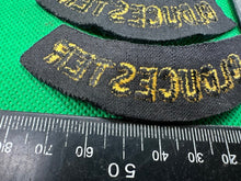 Load image into Gallery viewer, Original WW2 British Home Front Civil Defence Gloucester Shoulder Titles - The Militaria Shop