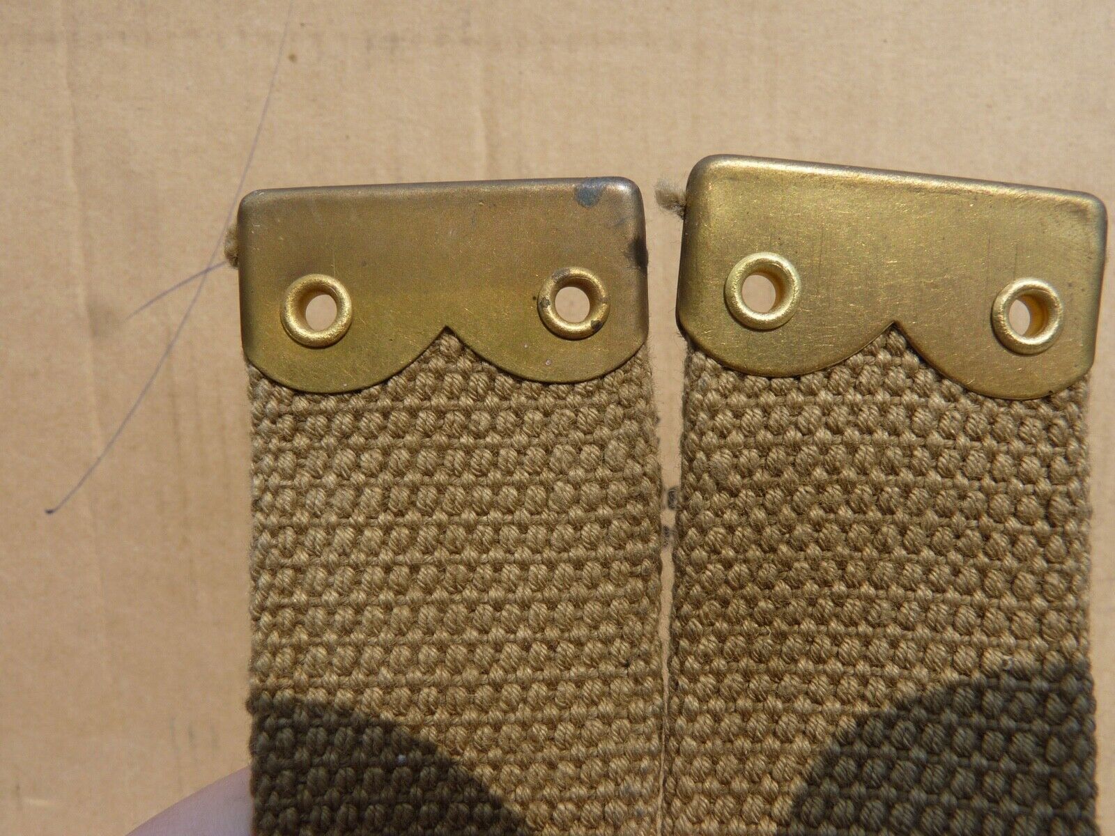 Original WW2 British Army 37 Pattern Yoke Utility Shoulder Strap -PM 1945 Dated - The Militaria Shop