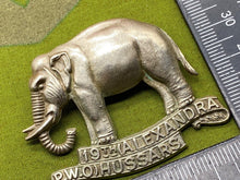 Load image into Gallery viewer, British Army 19th Alexandra P.W. Hussars ORIGINAL Cap Badge - The Militaria Shop