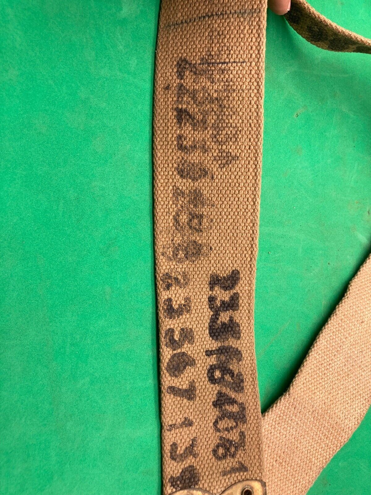 Original WW2 Pattern British Army L Straps Pair - 37 Pattern Webbing Haversack - The Militaria Shop